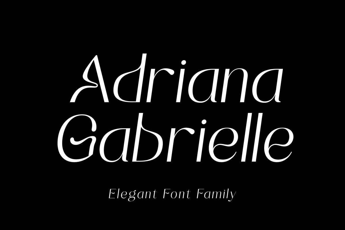 Font Adrianna Gabrielle